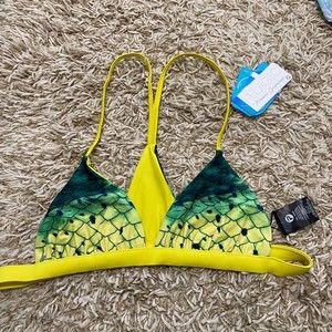 Pelagic Rio Reversible Swim Bikini Top Dorado NWT